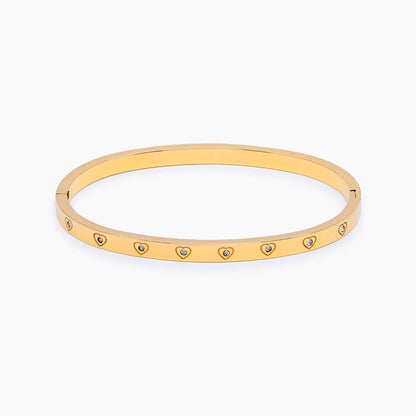 Crystal Heart Bangle