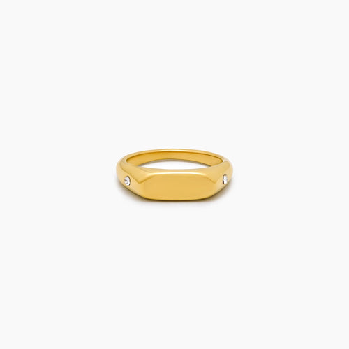 Twin Star Signet Ring