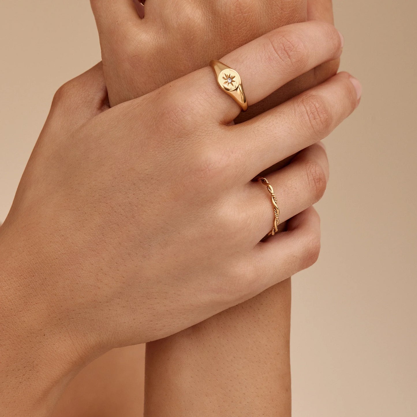 Dainty Double Twist Ring