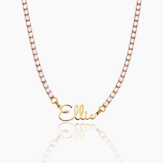 Signature Name Tennis Necklace