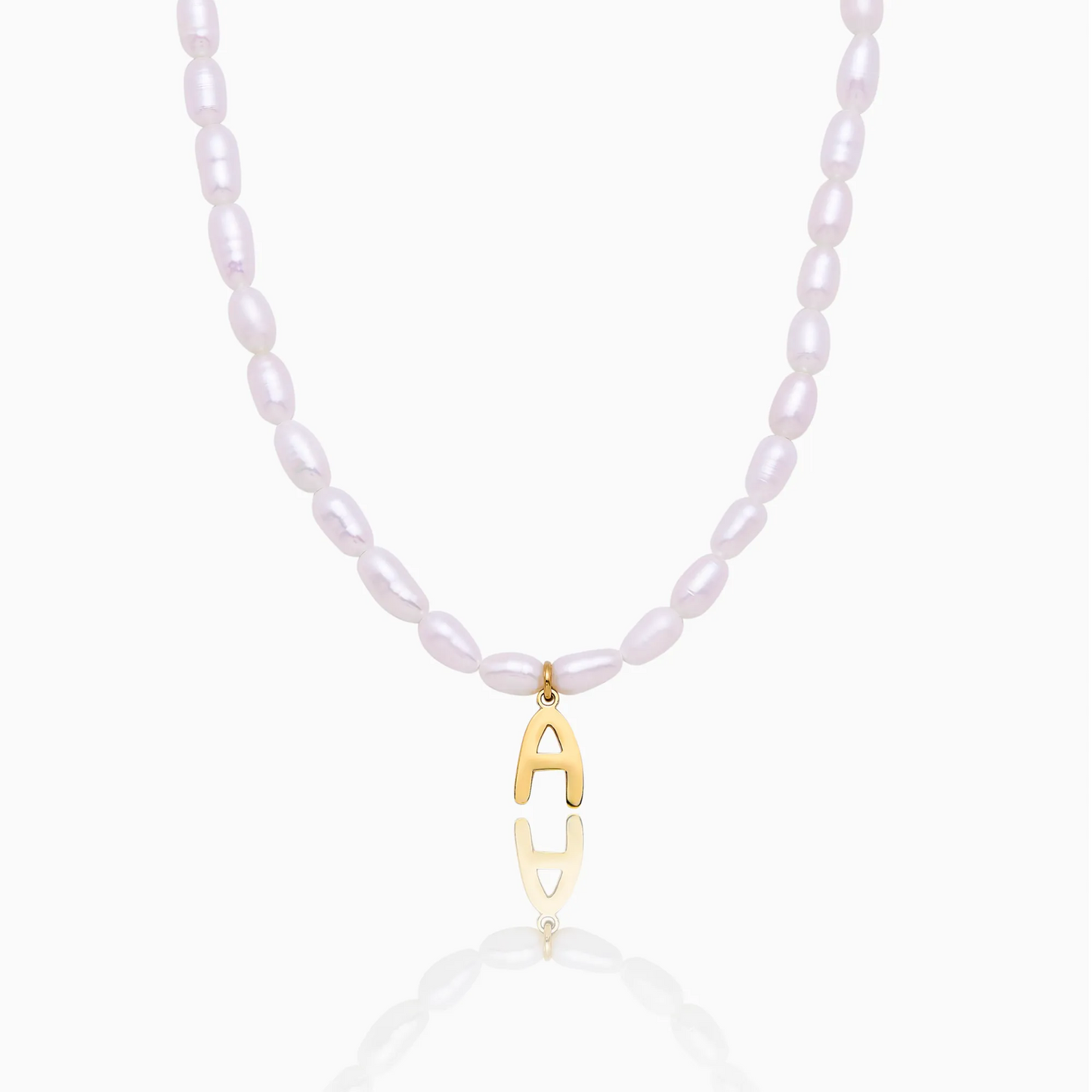 [BUY 1 GET 2] Statement Initial Pearl Necklace