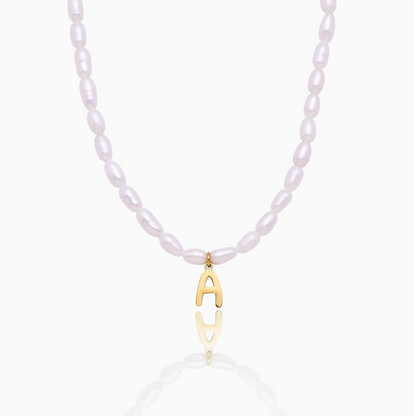[BUY 1 GET 2] Statement Initial Pearl Necklace