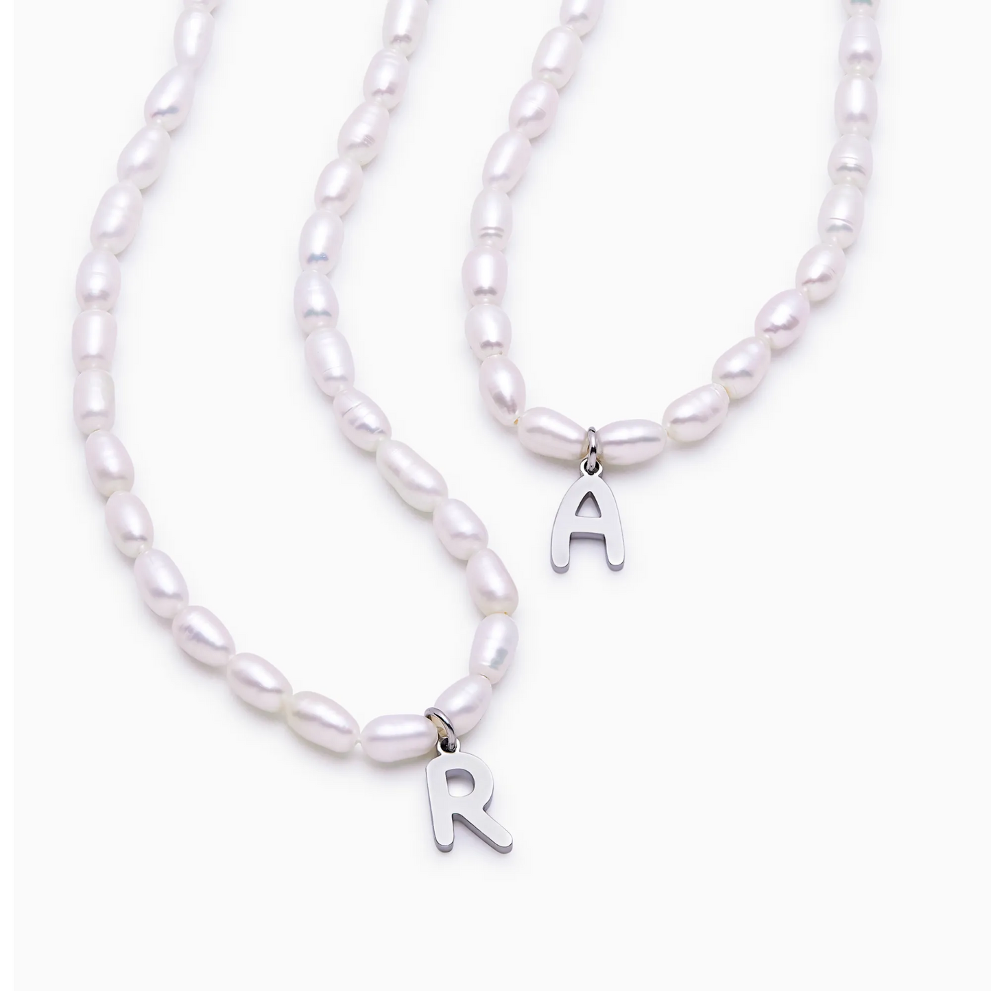 [BUY 1 GET 2] Statement Initial Pearl Necklace